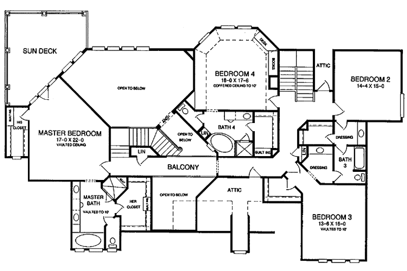 Home Plan - Floor Plan - Upper Floor for Victorian House Plan #952-53 - 4 bed, 4.5 bath