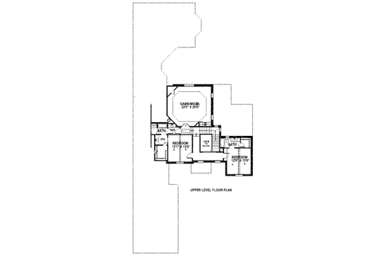 Floor Plan - Upper Floor for European House Plan #141-267 - 4 bed, 4.5 bath