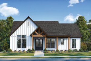 Farmhouse Exterior - Front Elevation Plan #1074-117