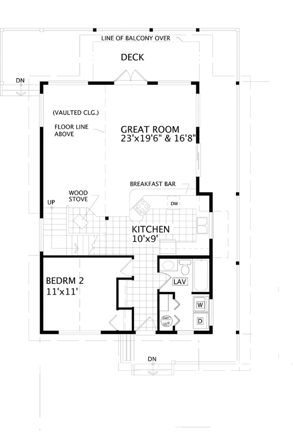 Dream House Plan - Craftsman Floor Plan - Main Floor Plan #118-148