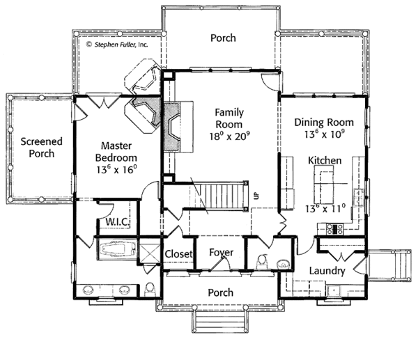 Architectural House Design - Country Floor Plan - Main Floor Plan #429-426