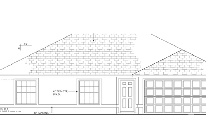 Dream House Plan - Exterior - Front Elevation 3 for Ranch House Plan #1058-31 - 3 bed, 2 bath