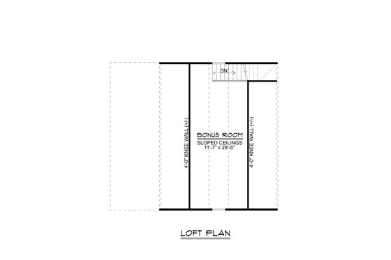 Floor Plan - Upper Floor for Craftsman House Plan #1064-16, 0 bath