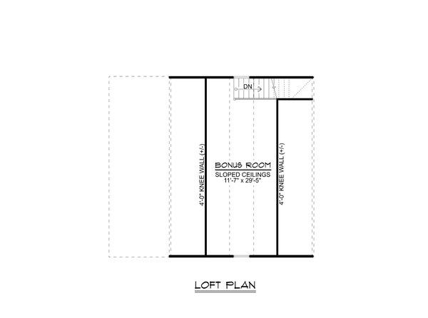 Craftsman Floor Plan - Upper Floor Plan #1064-16
