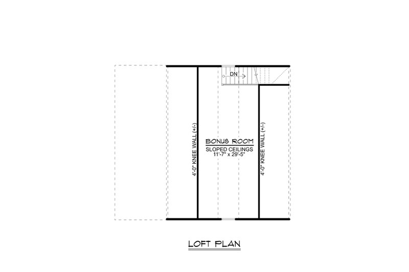 House Plan Design - Floor Plan - Upper Floor for Craftsman House Plan #1064-16, 0 bath