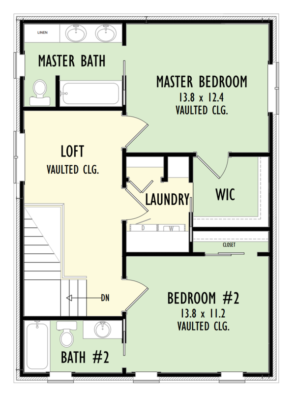 Barndominium Floor Plan - Upper Floor Plan #1092-4