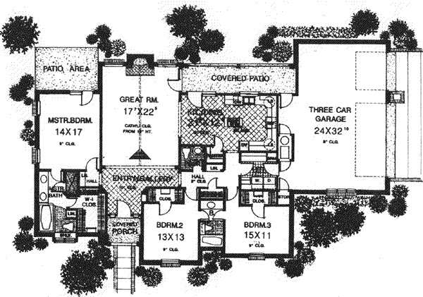 Dream House Plan - European Floor Plan - Main Floor Plan #310-587