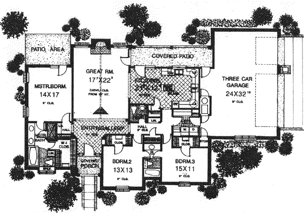 European Floor Plan - Main Floor Plan #310-587