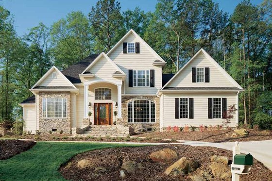 Exterior - Front Elevation 3 for Traditional House Plan #929-321 - 3 bed, 2.5 bath