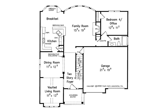 Floor Plan - Main Floor for Country House Plan #927-747 - 4 bed, 3 bath
