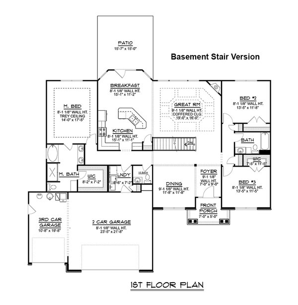 House Design - Ranch Floor Plan - Other Floor Plan #1064-43