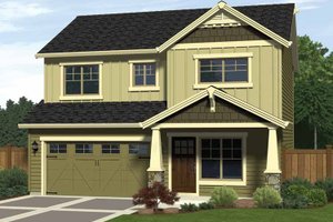 Exterior - Front Elevation 3 for Craftsman House Plan #943-11 - 3 bed, 2.5 bath