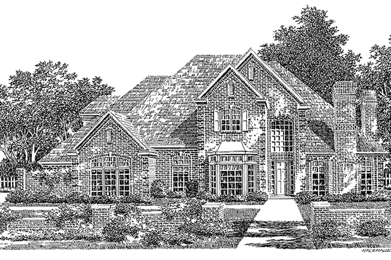 Dream House Plan - Traditional Exterior - Front Elevation Plan #310-1171