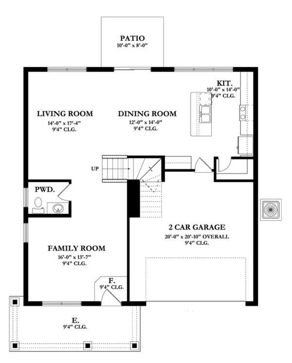 House Design - Mediterranean Floor Plan - Main Floor Plan #1058-62