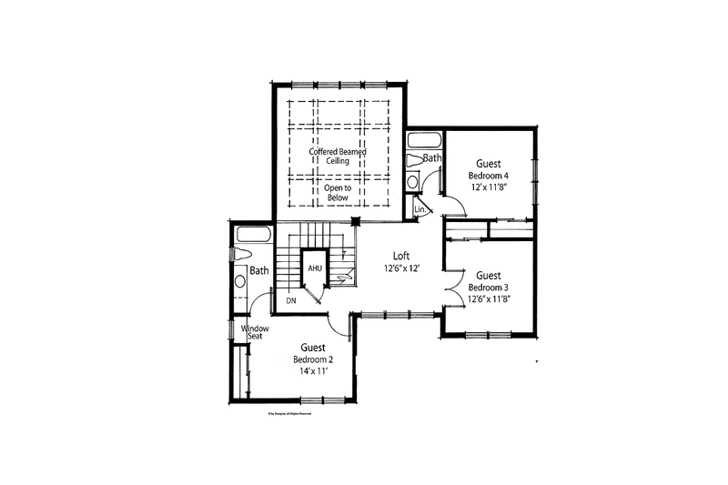 Home Plan - Floor Plan - Upper Floor for Country House Plan #938-17 - 4 bed, 4 bath