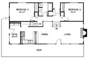 Country Style House Plan - 3 Beds 2 Baths 1499 Sq/Ft Plan #60-770 