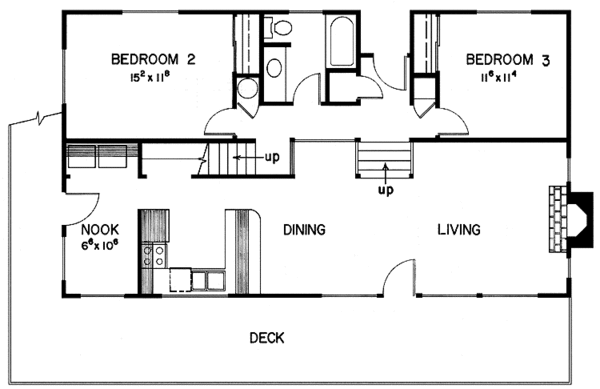 House Plan Design - Country Floor Plan - Main Floor Plan #60-770