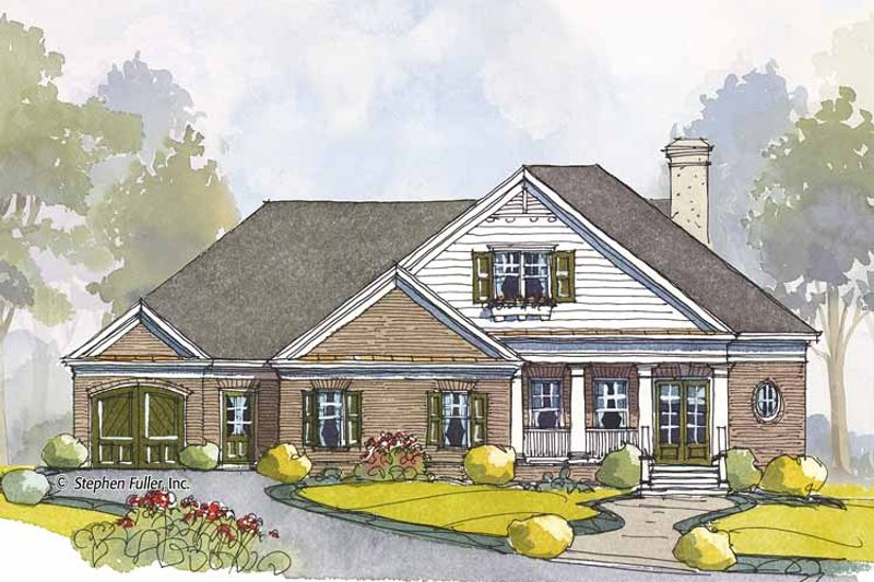 Home Plan - Exterior - Front Elevation 3 for Colonial House Plan #429-443 - 3 bed, 2.5 bath