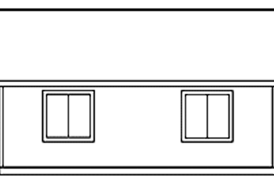 Exterior - Rear Elevation for Country House Plan #60-1040 - 6 bed, 4 bath