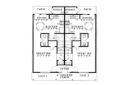 European Style House Plan - 3 Beds 2 Baths 2121 Sq/Ft Plan #17-3011 