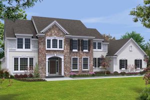 House Plan Design - Exterior - Front Elevation for Traditional House Plan #328-448 - 4 bed, 3.5 bath