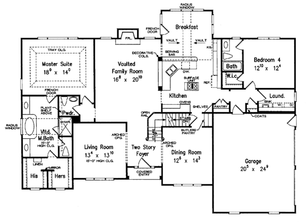 Home Plan - Traditional Floor Plan - Main Floor Plan #927-571