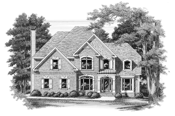 Exterior - Front Elevation 3 for Traditional House Plan #927-556 - 4 bed, 4 bath