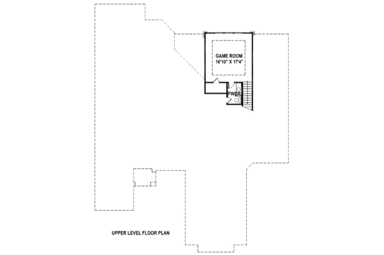 Floor Plan - Upper Floor for European House Plan #141-272 - 4 bed, 3.5 bath