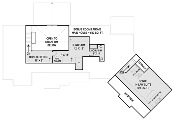 Craftsman Floor Plan - Other Floor Plan #119-426