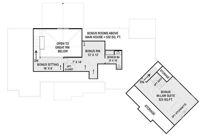Architectural House Design - Floor Plan - Other Floor for Craftsman House Plan #119-426 - 3 bed, 3.5 bath