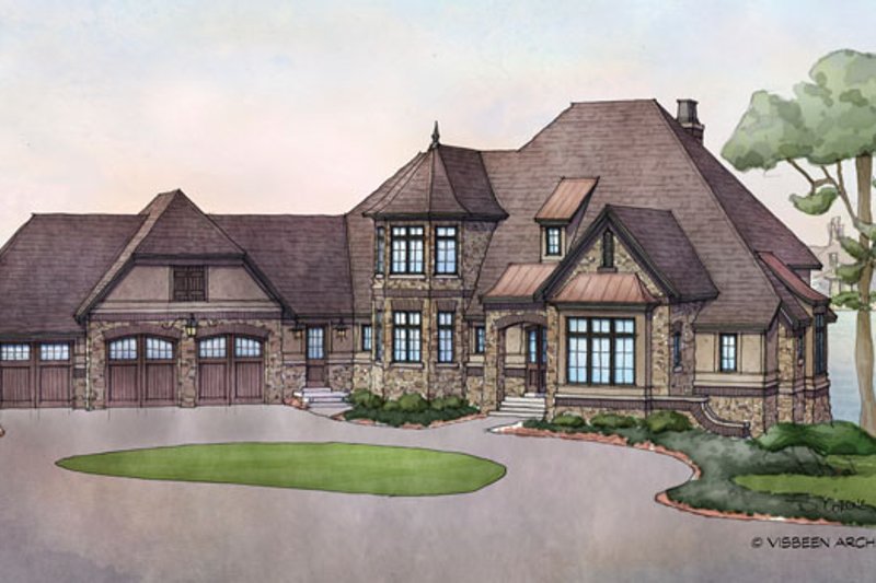 Architectural House Design - Country Exterior - Front Elevation Plan #928-269