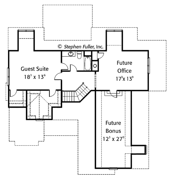 House Plan Design - Craftsman Floor Plan - Upper Floor Plan #429-366