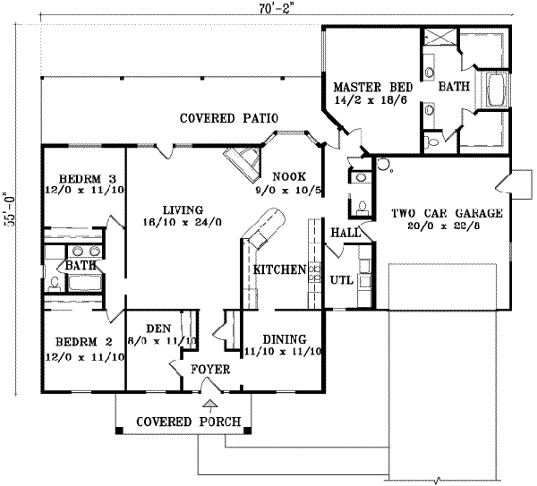 Traditional Floor Plan - Main Floor Plan #1-1453