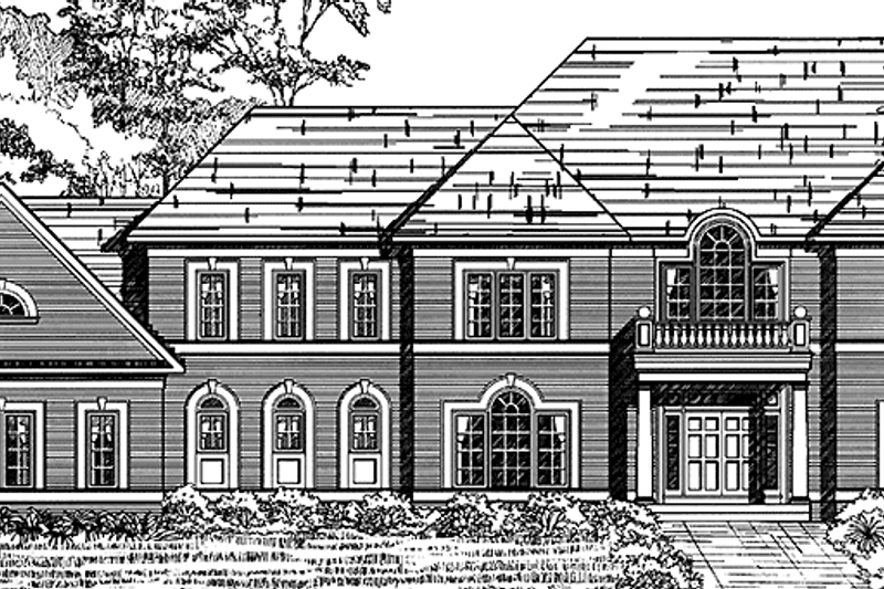 House Blueprint - Classical Exterior - Front Elevation Plan #953-130