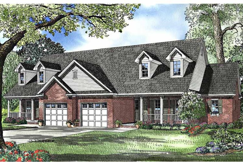 Home Plan - Exterior - Front Elevation 3 for Country House Plan #17-3028 - 4 bed, 4 bath