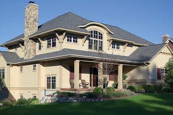 Exterior - Front Elevation 3 for Craftsman House Plan #928-186 - 4 bed, 3.5 bath