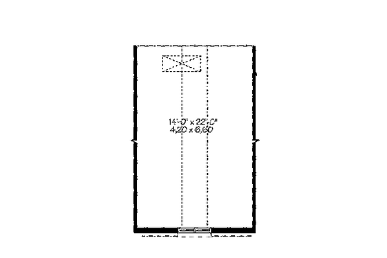 Floor Plan - Other Floor for European House Plan #23-2535 - 2 bed, 1 bath