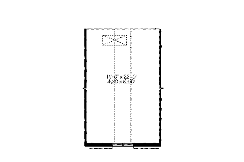 Home Plan - Floor Plan - Other Floor for European House Plan #23-2535 - 2 bed, 1 bath