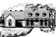 Country Style House Plan - 4 Beds 2.5 Baths 2336 Sq/Ft Plan #15-306 Exterior 