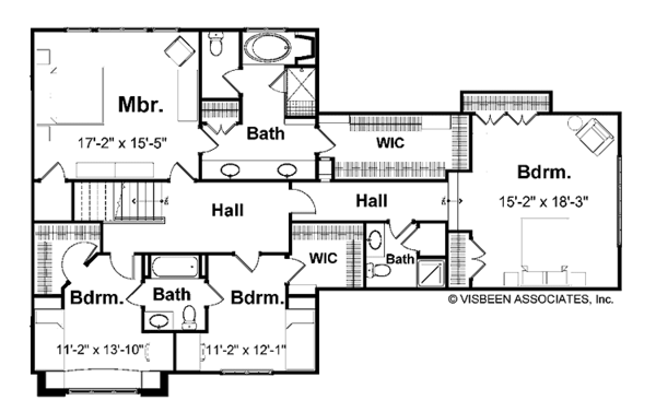 Dream House Plan - Country Floor Plan - Upper Floor Plan #928-114