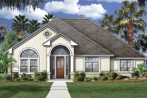 House Design - Mediterranean Exterior - Front Elevation Plan #84-767