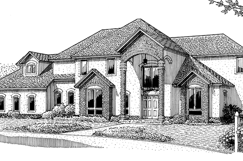 Home Plan - Exterior - Front Elevation 3 for Contemporary House Plan #11-256 - 3 bed, 2.5 bath