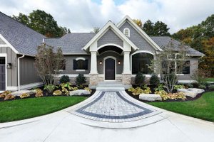 Exterior - Front Elevation 3 for Craftsman House Plan #928-318 - 3 bed, 3.5 bath