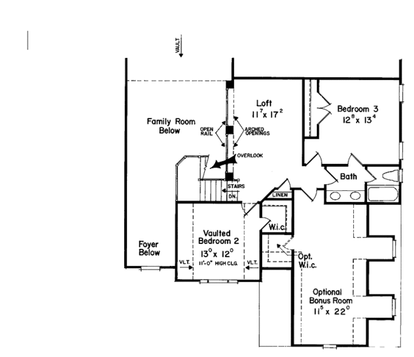 House Plan Design - European Floor Plan - Upper Floor Plan #927-77