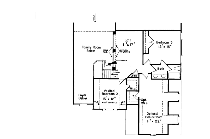 Home Plan - Floor Plan - Upper Floor for European House Plan #927-77 - 4 bed, 3.5 bath