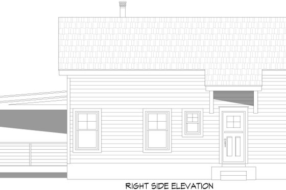 Exterior - Other Elevation 1 for Contemporary House Plan #932-1127 - 1 bed, 1 bath