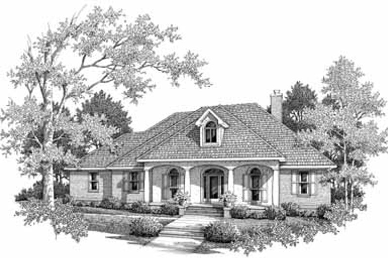 House Plan Design - Southern Exterior - Front Elevation Plan #14-159
