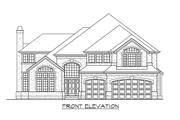 Traditional Style House Plan - 4 Beds 3.5 Baths 3330 Sq/Ft Plan #132-156 
