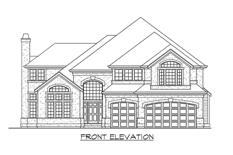 Dream House Plan - Exterior - Other Elevation for Traditional House Plan #132-156 - 4 bed, 3.5 bath