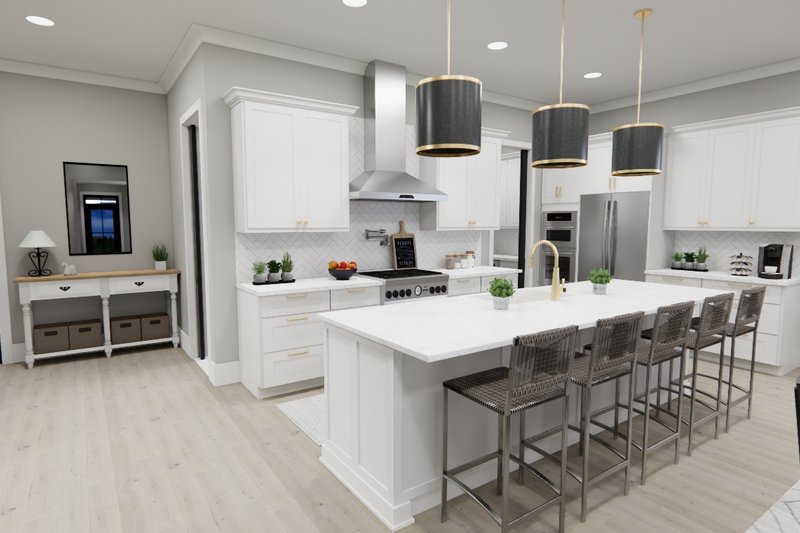 Architectural House Design - Interior - Kitchen for Farmhouse House Plan #51-1263 - 3 bed, 3.5 bath